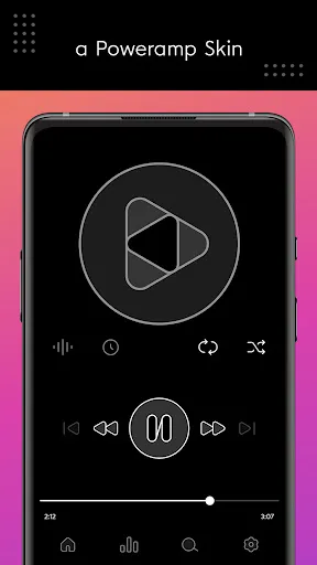 Dais Dark - Poweramp Skin screenshot 2