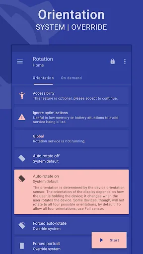 Rotation | Orientation Manager screenshot 1