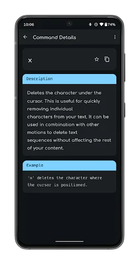 Vimcom - vim tutorials & quiz screenshot 4