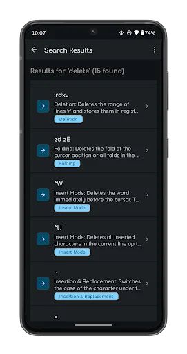 Vimcom - vim tutorials & quiz screenshot 5