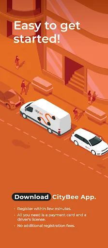 CityBee shared mobility screenshot 1