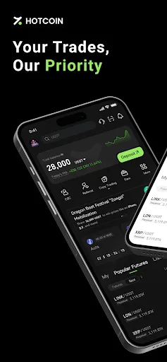 Hotcoin: Buy BTC, ETH & Crypto screenshot 1