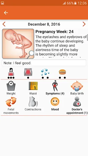 WomanLog Pregnancy Pro screenshot 2
