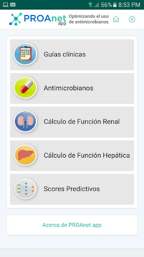 PROAnet app screenshot 1