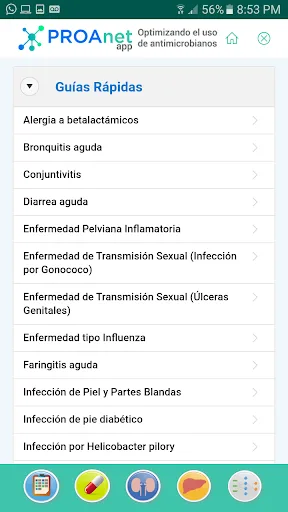 PROAnet app screenshot 2
