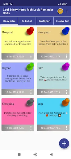 Cool Sticky Notes Rich Notepad screenshot 1