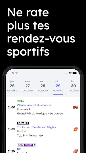 Programme TV Sportif & alertes screenshot 1