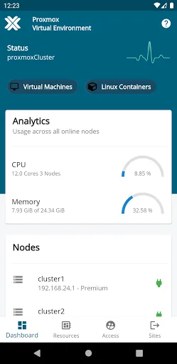 Proxmox Virtual Environment screenshot 1