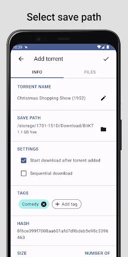 BitKT - Torrent Client screenshot 1