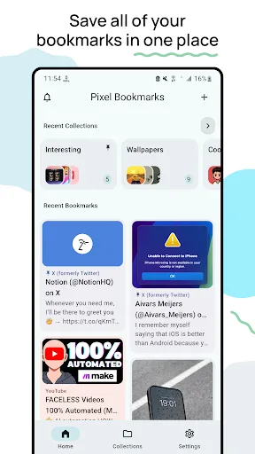 Pixel Bookmarks screenshot 1