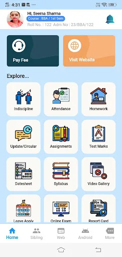 Student App screenshot 1