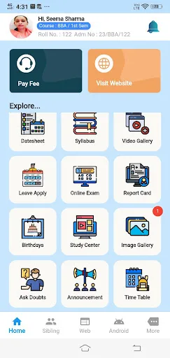 Student App screenshot 2