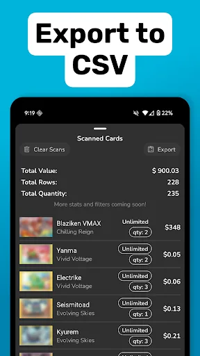 Card Value Scanner DittoDex screenshot 5