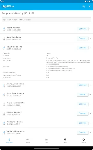LightBlue® — Bluetooth LE screenshot 5