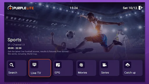 Purple Lite - IPTV Player screenshot 1