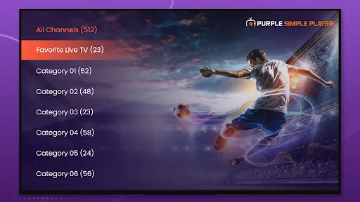 Purple Simple - IPTV Player screenshot 5
