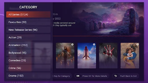 Purple Launcher - IPTV Player screenshot 4