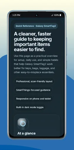Galaxy smart tag 2 app guide screenshot 3