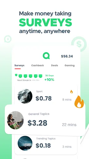 Qmee: Paid Survey Cash Rewards screenshot 1