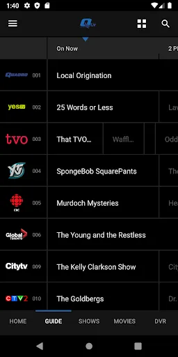 Q tv From Quadro screenshot 2