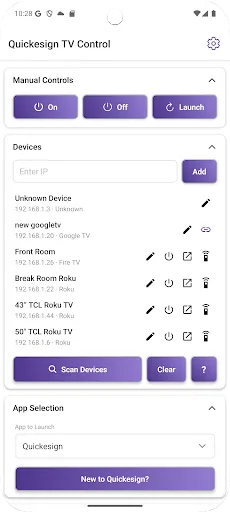 Quickesign TV Control screenshot 1