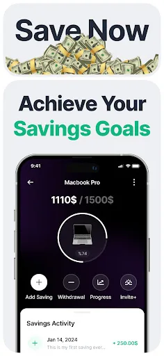Money Box Savings Goal Tracker screenshot 2