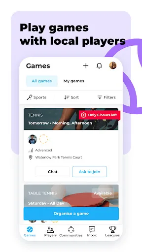 RacketPal: Find Nearby Players screenshot 1