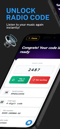 Radio Code Generator screenshot 1