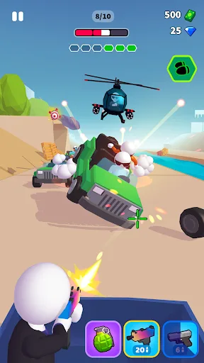 Rage Road - Car Shooting Game screenshot 1