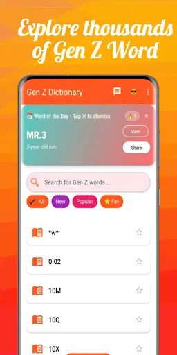 Gen-Z Words & Emoji's screenshot 1