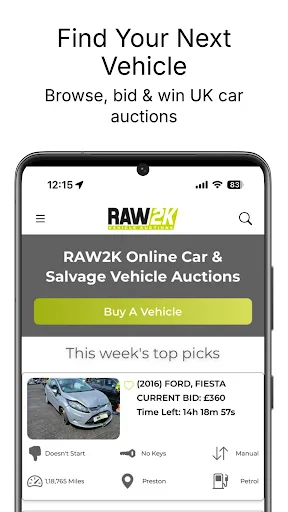 RAW2K–Salvage Vehicle Auctions screenshot 1