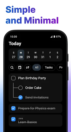 Todo One - A Simple ToDo App screenshot 1