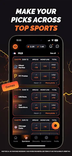 ReBet: Social Sports & Casino screenshot 1