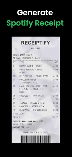 Stats for Spotify - Receiptify screenshot 3