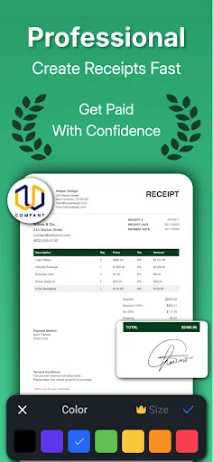Receipt Maker - Generate Bills screenshot 2