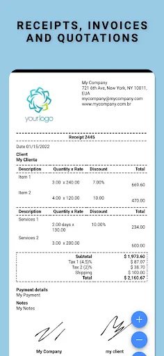 Receipt & Invoice screenshot 1