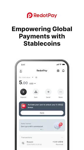 RedotPay: Crypto Card & Pay screenshot 1
