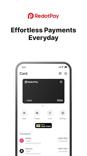 RedotPay: Crypto Card & Pay screenshot 2