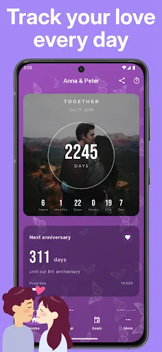 Dating Tracker - Love Counter screenshot 1
