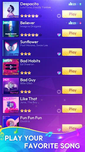 Rhythm Tiles : Piano Game screenshot 1