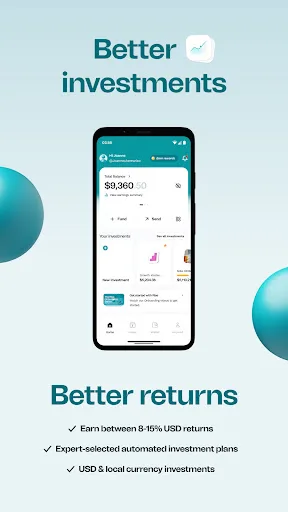 Risevest: Invest in Dollars screenshot 1