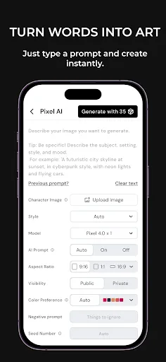 Pixel.AI - Image Generator screenshot 2