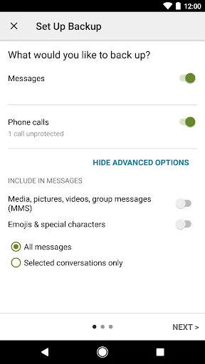 SMS Backup & Restore screenshot 4