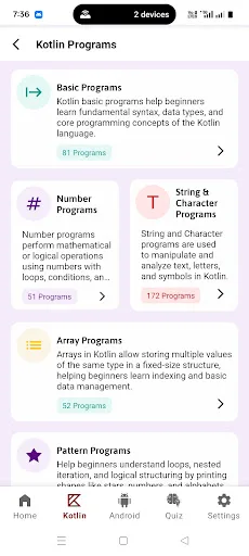 Learn Android Kotlin Tutorial screenshot 2