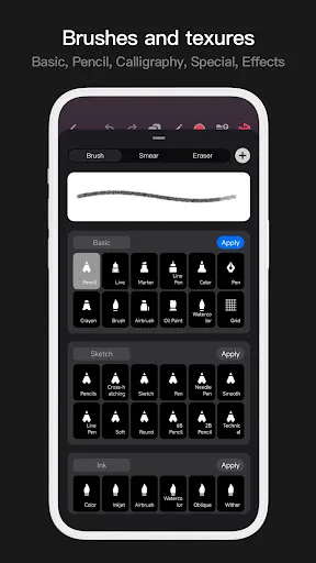 Pofi Brush - Sketch & Paint screenshot 2