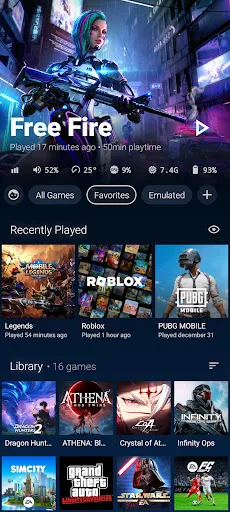 The Arcade · Game Hub Launcher screenshot 1