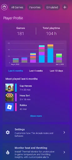 The Arcade · Game Hub Launcher screenshot 3