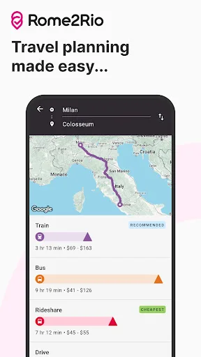 Rome2Rio: Trip Planner screenshot 1
