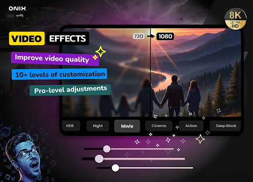 Night Video Player - voice amp screenshot 2