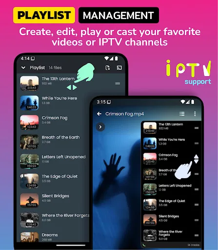 Night Video Player - voice amp screenshot 5